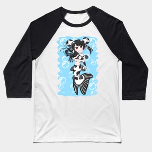 Panda Moor Mermaid and Panda Shrimp Baseball T-Shirt